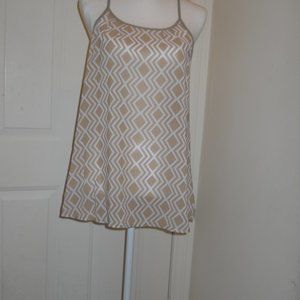 A.N.A. Khaki Zigzag Strappy Tank M